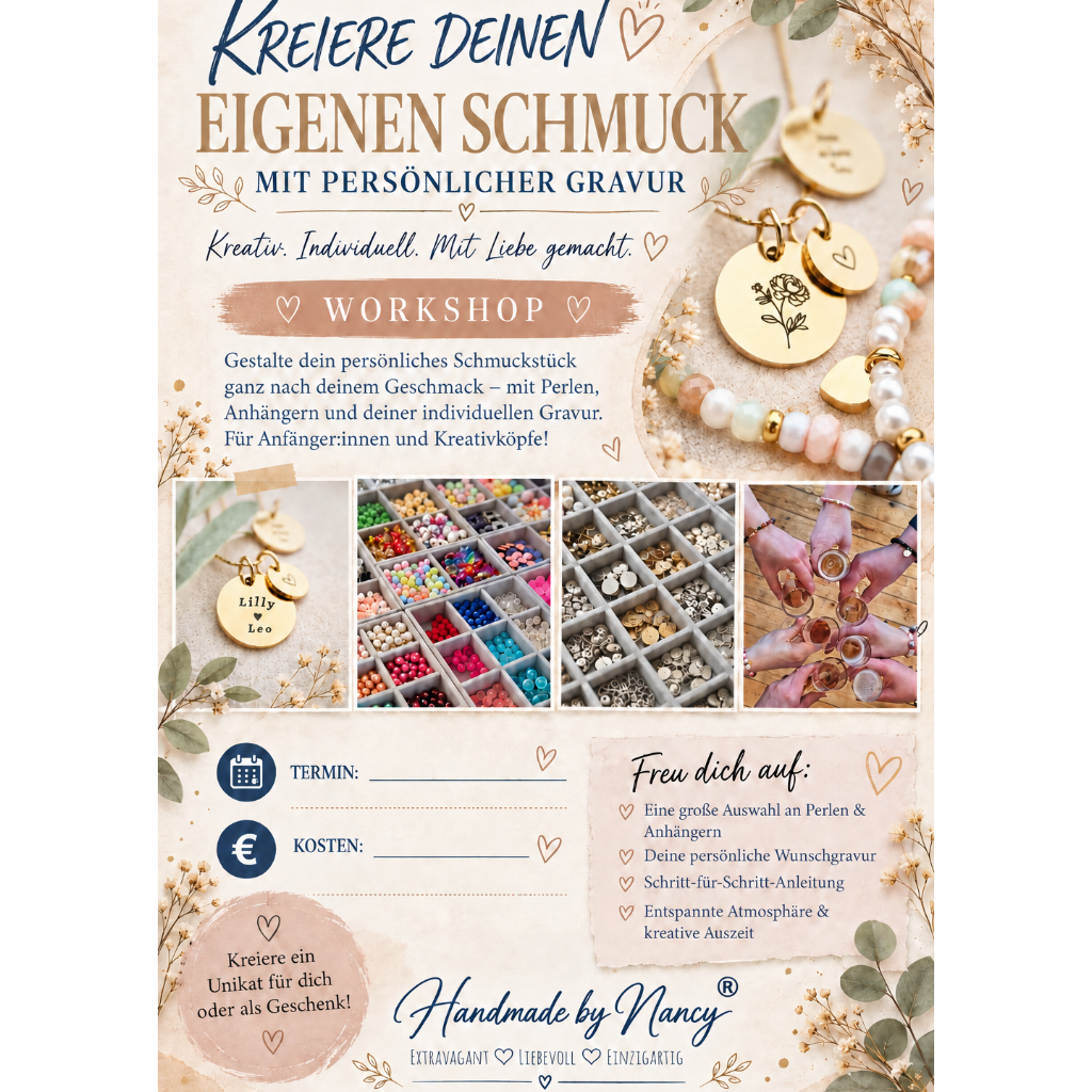 Workshop: Eigenen Schmuck mit Gravur gestalten
